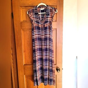 Plaid Fall Maxi Dress